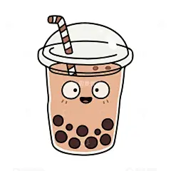 一杯珍珠奶茶卡通手绘高清模板免费下载-趣麦麦图