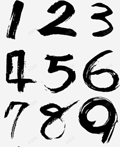 悠多彼娅采集到毛笔数字素材