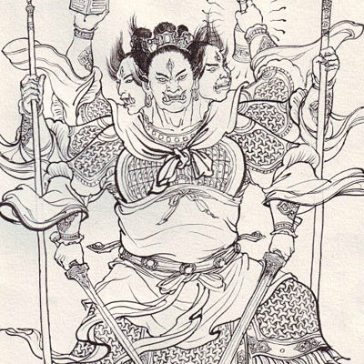 三十六天将神像