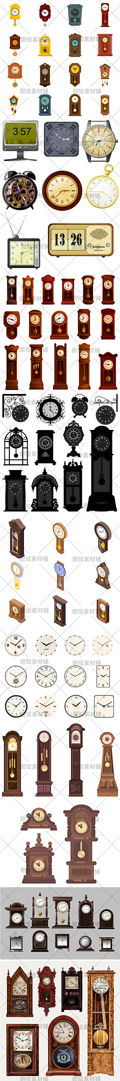 甜绘素材铺采集到复古/做旧