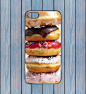 Stack of donuts phone case iphone 4, 4s, 5, 5s手机壳