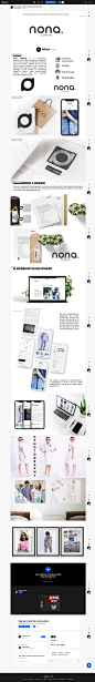 nona clothing - Branding & Web Shop development on Behance