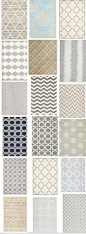 love these rugs....they are light but pretty and add a little fun and texture to a neutral palette