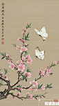 桃花蛱蝶图_2_陀螺石绘_来自小红书网页版