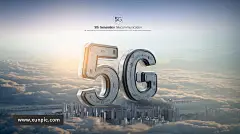 20款移动5G三维3D立体字科技互联网信息时代PSD分层海报素材 设计模板 