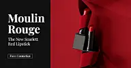 New Arrival Scarlet Red Lipstick Ecommerce Banner