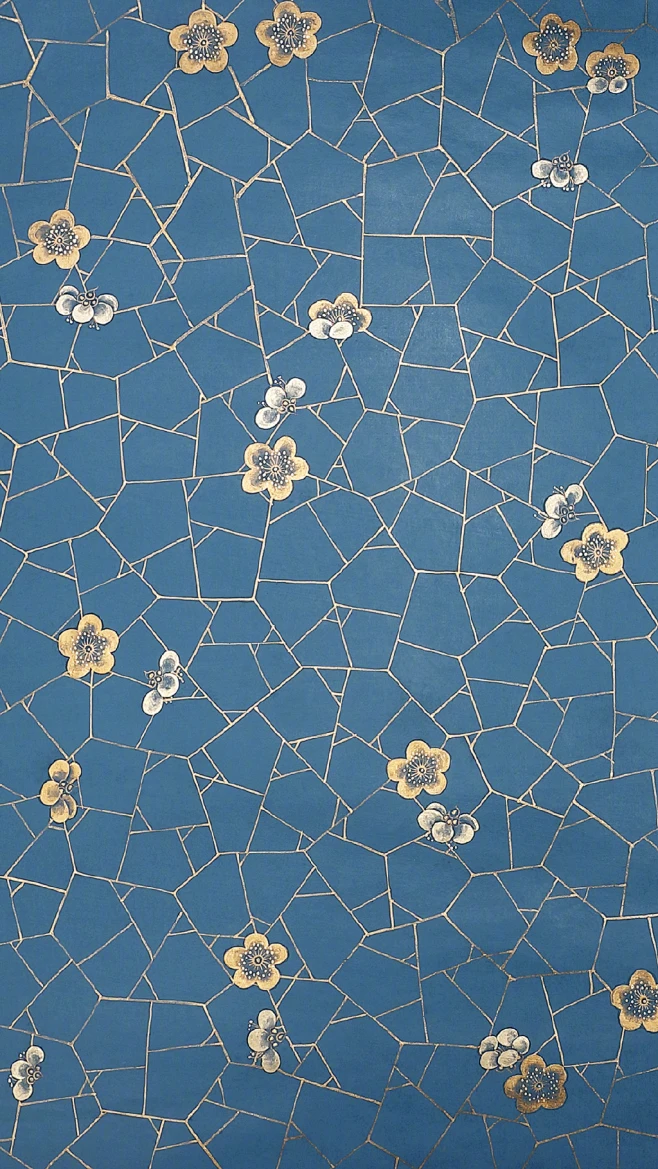 粉蜡笺，一面描画，一面洒金；可书写、可作画、可揭裱、可妆点，可穿越百年的 #精“宫”细作#，成就我们今日屏幕中的一方雅致。 -花瓣网