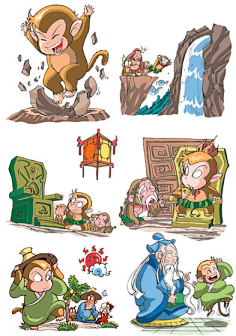 sina.cn采集summersday采集到漫画人物q版西游记插画选blog.sina.