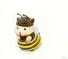 「插画分享」一组暖心的小仓鼠，太萌了