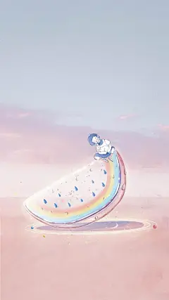 原创设计超话 一组治愈的插画壁纸设计！
via：猫矮−maoi ​​​​