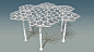 Large preview of 3D Model of Circles in Hexagons Translucent Canopy 16.08.08