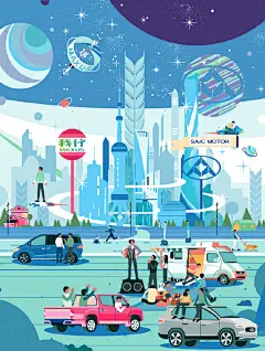 前段时间应甲方要求设置了设置了权限，所以重发一次（图一至图八是 某汽车品牌和一个湿地旅游景点的商稿。最后一张为了凑满九图放了去年画的一本书的内页插图 ，还有几张内页的插图 等书出版了再一起发出来吧 ​​​​