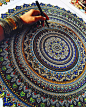 Intricate Mandalas Gilded with Gold by Artist Asmahan A. Mosleh