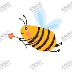 拿着小红花的蜜蜂插画 【酷图网】手绘蜜蜂,手绘卡通蜜蜂,卡通蜜蜂,可爱蜜蜂,手绘可爱蜜蜂,蜜蜂插画,蜂蜜插画,卡爱,插画,卡通插画,蜂蜜包装,包装,设计