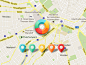 Dribbble - Map - Location Indicator & Pushpins by Ines Gamler