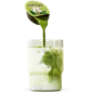 抹茶倒入