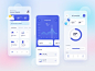 Smarthome App Exploration simple blur gradient ux ui  ux appdesign smart smarthome minimal app design clean ui