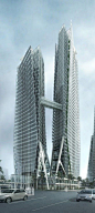 Modern Hakka Xiamen Towers, Xiamen by Paul Lukez Architecture