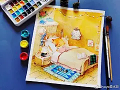 儿童插画超话#儿童插画##水彩手绘##每日一画#水彩画超话#遇见艺术#Procreate超话

近几个月画的，2020已过大半，要加油啊！ ​​​​