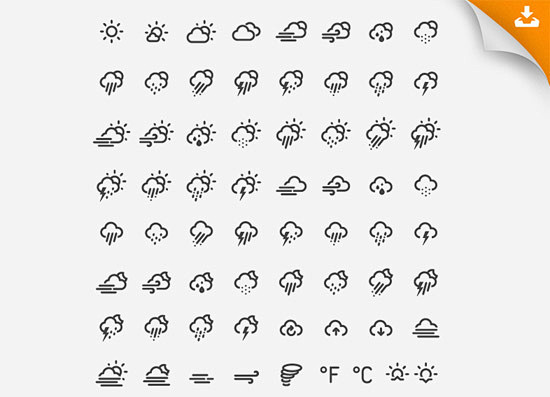 Weather Icon Font,To...