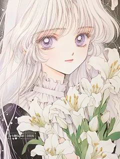 经典漫画风 | 少女的回眸 - 小红书