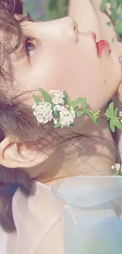 好看的壁纸国潮 妆容彩妆 眼妆 唇妆护肤美妆美女微笑笑容模特医美女装酷流