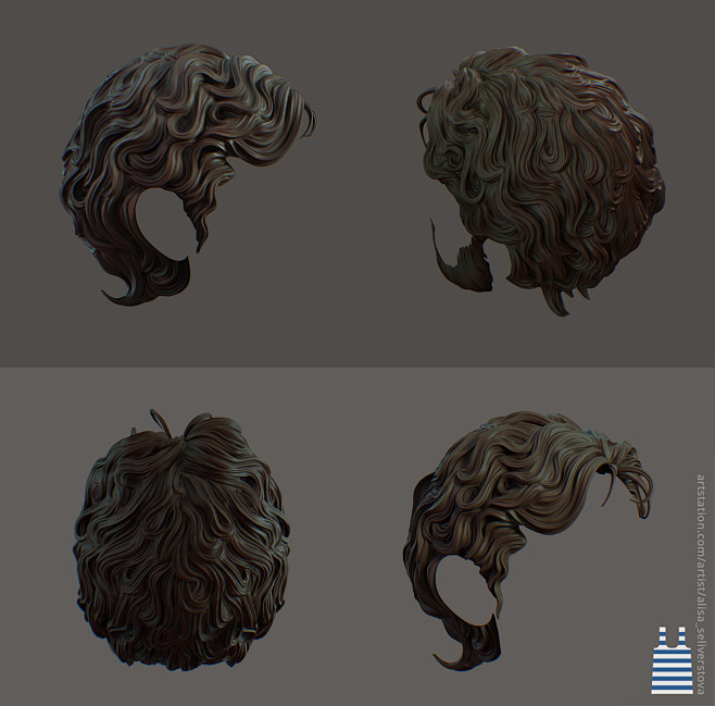 Hair sculpts, Alisa ...