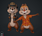 Chip 'n Dale - Rescue Rangers - real time character, Claudio Fink Wildeisen : Based on the famous Chip'n Dale Rescue Rangers, I chose this project in order to learn the process of creating a realtime character.
On the way I learned from retopology and fur