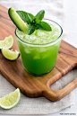 Cucumber Lime Agua Frescas by forkknifeswoon #Beverage #Cucumber #Lime