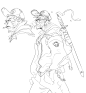 Sketches and Doodles , Hicham Habchi : Some new and old stuffs.