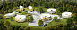 蠕虫帐篷与甜甜圈帐篷 Glamping tents shaped like worms and doughnuts by ArchiWorkshop - 灵感日报 : 这些看上去有些像毛毛虫有些像甜甜圈的帐篷是ArchiWorkshop工作室设计的，位于韩国美丽的度假胜地杨坪（Yang-Pyeong）。这些帐篷的定位在于满足那些有豪华露营需求的人，不仅在野外的帐篷中可以睡觉，还可以在内置的厨房烹饪，在卫生间洗澡……