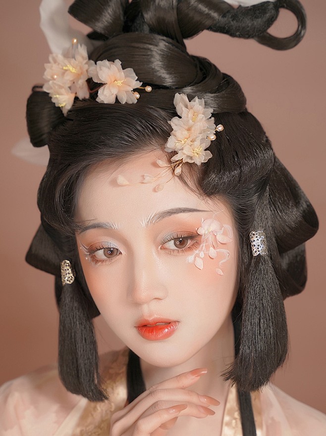 【蝉鸣知夏】昭棠 真丝烫花软杆簪发夹汉服...