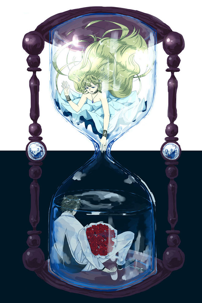 时光流逝沙漏里的特辑沙漏是一种通过葫芦形的玻璃中的沙子由上部流到