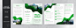 绿色出游旅行宣传三折页小册子设计模板-向日葵资源站