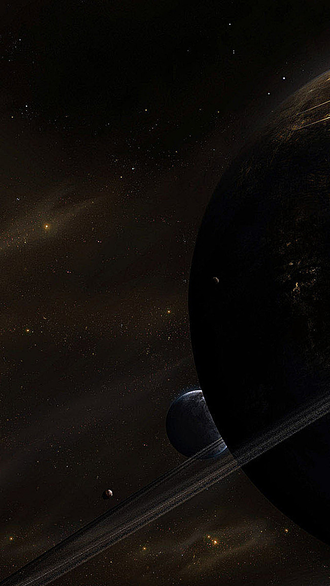 暗黑星球大气宇宙科幻H5背景图
