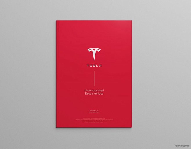 TESLA特斯拉汽车模型概念信息画册设计...