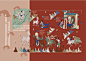 Infographic design about Dunhuang murals