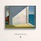 Edward Hopper艺术风景画客厅过道走廊背景墙装饰画玄关挂画壁画-淘宝网
