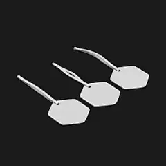 商品吊牌类书签信札便签blenderC4D模型精细布线90+部分带材质 (45)