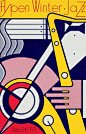 Roy Lichtenstein Aspen Winter jazz poster