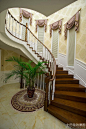 欧式风格家庭装修室内楼梯效果图