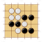 手绘-桌游元素贴纸套系-围棋