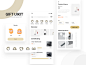 The gift app ux 设计 纪念碑 ui 插图 页 降落