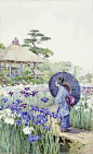 19世纪英国水彩画家Ella Du Cane笔下的日本。 ​​​​