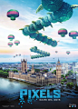 2015美国《Pixels 天煞：像素之战》#电影##海报#