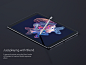 Blending shapes : Personal project using the blending mode of illustrator to make shapes, and mix it for make a double exposure illustration.