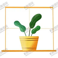 花盆植物绿叶 【酷图网】手绘植物元素,植物,花盆植物,植物手绘,绿叶植物,叶子手绘,卡通花盆