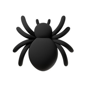 蜘蛛 3D多彩卡通动物形象图标 Spid...