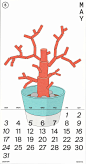 2020 수수깡 식물 달력 — 수목원 樹⽊園 plantarium : 2020 수수깡 식물 달력 120 × 230mm, 2019 ☀︎ Print : 인타임