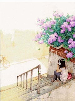 「潇洒小姐」采集到『清新插画集』（一）✧